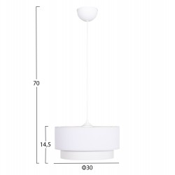 ΦΩΤΙΣΤΙΚΟ ΟΡΟΦΗΣ ΚΥΛΙΝΔΡΙΚΟ KRIKS HM4707.01 PVC ΣΕ ΛΕΥΚΟ Φ30x70Υεκ. ΦΩΤΙΣΤΙΚΟ ΟΡΟΦΗΣ ΚΥΛΙΝΔΡΙΚΟ KRIKS HM4707.01 PVC ΣΕ ΛΕΥΚΟ Φ30x70Υεκ.