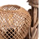 ΕΠΙΤΡΑΠΕΖΙΟ ΔΙΑΚΟΣΜΗΤΙΚΟ ΦΩΤΙΣΤΙΚΟ ASHIN HM4438 DRIFTWOOD--RATTAN 30x30x49Υεκ.