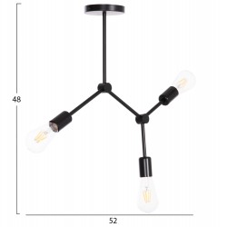 ΦΩΤΙΣΤΙΚΟ ΟΡΟΦΗΣ 3-ΦΩΤΟ LIGHTY HM7404.11 ΜΕΤΑΛΛΟ ΣΕ ΜΑΥΡΟ 52x5x48Υεκ. ΦΩΤΙΣΤΙΚΟ ΟΡΟΦΗΣ 3-ΦΩΤΟ LIGHTY HM7404.11 ΜΕΤΑΛΛΟ ΣΕ ΜΑΥΡΟ 52x5x48Υεκ.