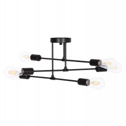 ΦΩΤΙΣΤΙΚΟ ΟΡΟΦΗΣ ΠΟΛΥΦΩΤΟ LIGHTY HM7427.11 ΜΕΤΑΛΛΟ ΣΕ ΜΑΥΡΟ 51x51x23Υεκ.