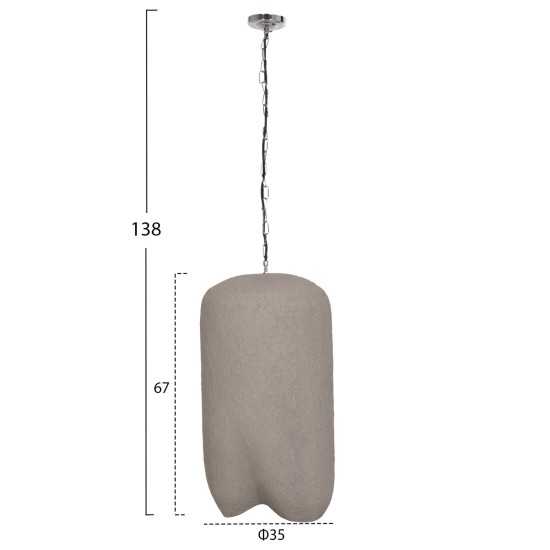 ΦΩΤΙΣΤΙΚΟ ΟΡΟΦΗΣ ΚΡΕΜΑΣΤΟ LOGKY HM4704.03L--FIBER CEMENT ΓΚΡΙ 35x35x67Υεκ ΦΩΤΙΣΤΙΚΟ ΟΡΟΦΗΣ ΚΡΕΜΑΣΤΟ LOGKY HM4704.03L--FIBER CEMENT ΓΚΡΙ 35x35x67Υεκ