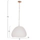 ΦΩΤΙΣΤΙΚΟ ΟΡΟΦΗΣ ΚΡΕΜΑΣΤΟ JAYLEN HM4703.02S FIBER CEMENT ΛΕΥΚΟ