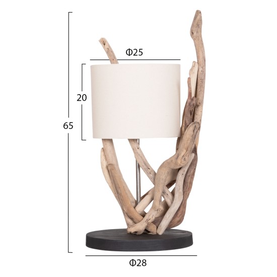 ΕΠΙΤΡΑΠΕΖΙΟ ΦΩΤΙΣΤΙΚΟ BRAMBLE HM4873 DRIFTWOOD & ΛΕΥΚΟ ΚΑΠΕΛΟ Φ28x65Υεκ. ΕΠΙΤΡΑΠΕΖΙΟ ΦΩΤΙΣΤΙΚΟ BRAMBLE HM4873 DRIFTWOOD & ΛΕΥΚΟ ΚΑΠΕΛΟ Φ28x65Υεκ.