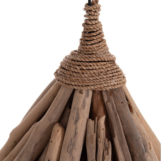 ΦΩΤΙΣΤΙΚΟ ΟΡΟΦΗΣ ΚΡΕΜΑΣΤΟ TREIT HM4875 DRIFTWOOD ΣΕ ΦΥΣΙΚΟ 48x54x52-73Υεκ [1xΕ27]