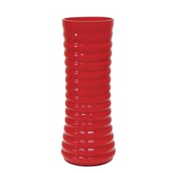 ΓΥΑΛΙΝΟ ΒΑΖΟ ΡΙΓΕ ΚΟΚΚΙΝΟ Y35cm 1/15KIB ΓΥΑΛΙΝΟ ΒΑΖΟ ΡΙΓΕ ΚΟΚΚΙΝΟ Y35cm 1/15KIB