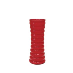 ΓΥΑΛΙΝΟ ΒΑΖΟ ΡΙΓΕΣ ΚΟΚΚΙΝΟ Y25cm 1/36KIB ΓΥΑΛΙΝΟ ΒΑΖΟ ΡΙΓΕΣ ΚΟΚΚΙΝΟ Y25cm 1/36KIB