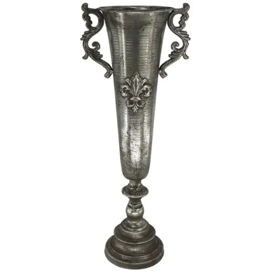 ΜΕΤΑΛΛΙΚΟ BAZO - ΑΣΗΜΙ ANTIKE Y57.5cm 6/KIB ΜΕΤΑΛΛΙΚΟ BAZO - ΑΣΗΜΙ ANTIKE Y57.5cm 6/KIB