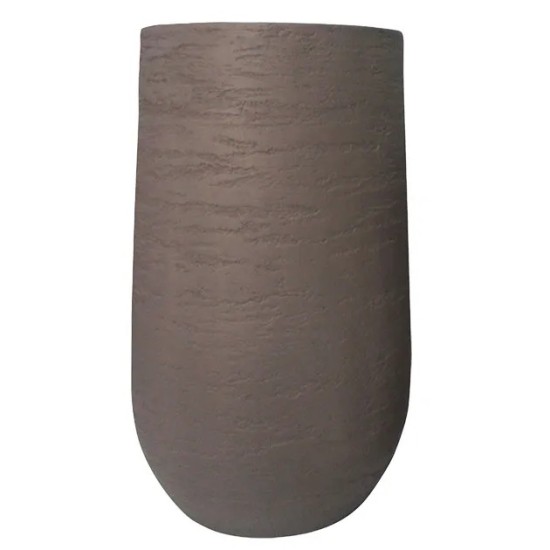 ΚΑΣΠΩ FIBER CLAY ΚΑΦΕ ΨΗΛΟ ΣΤΡΟΓΓΥΛΟ ΜΕΓΑΛΟ Φ55x95cm ΚΑΣΠΩ FIBER CLAY ΚΑΦΕ ΨΗΛΟ ΣΤΡΟΓΓΥΛΟ ΜΕΓΑΛΟ Φ55x95cm