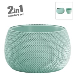 ΚΑΣΠΩ-ΓΛΑΣΤΡΑ (2 ΣΕ 1) ΜΕΝΤΑ ΣΤΡΟΓΓΥΛΟ SPLOFY BOWL Φ47.8x30cm 1/2ΚΙΒ