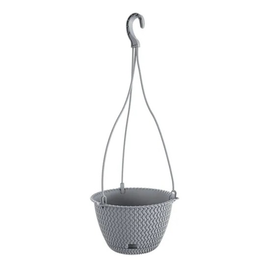 ΓΛΑΣΤΡΑ ΚΡΕΜΑΣΤΗ ΓΚΡΙ SPLOFY ROUND W Φ23x14.5cm 5/20ΚΙΒ ΓΛΑΣΤΡΑ ΚΡΕΜΑΣΤΗ ΓΚΡΙ SPLOFY ROUND W Φ23x14.5cm 5/20ΚΙΒ