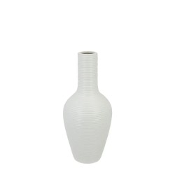ΒΑΖΟ-ΜΠΟΥΚΑΛΙ ΛΕΥΚΟ ΚΕΡΑΜΙΚΟ ΓΡΑΜΜΩΤΟ Φ14x31cm - 12/KIB