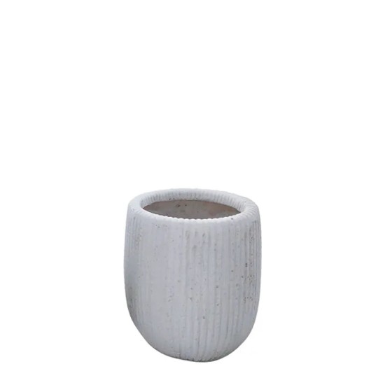 ΚΑΣΠΩ FIBERCLAY ΛΕΥΚΟ ΙΒΟΥΑΡ ΣΤΡΟΓΓΥΛΟ-ΓΡΑΜΜΩΣΕΙΣ ΚΑΘΕΤΕΣ ΜΙΚΡΟ - Φ23x28cm ΚΑΣΠΩ FIBERCLAY ΛΕΥΚΟ ΙΒΟΥΑΡ ΣΤΡΟΓΓΥΛΟ-ΓΡΑΜΜΩΣΕΙΣ ΚΑΘΕΤΕΣ ΜΙΚΡΟ - Φ23x28cm