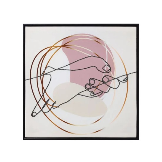 ΠΙΝΑΚΑΣ ΚΑΜΒΑΣ ΜΕ ΚΟΡΝΙΖΑ ΧΕΡΙΑ ΕΝΩΜΕΝΑ - 60x60cm 8/ΚΙΒ ΠΙΝΑΚΑΣ ΚΑΜΒΑΣ ΜΕ ΚΟΡΝΙΖΑ ΧΕΡΙΑ ΕΝΩΜΕΝΑ - 60x60cm 8/ΚΙΒ