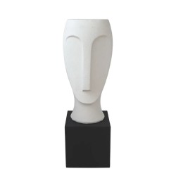 FIBERGLASS ΚΑΣΠΩ ΠΡΟΣΩΠΟ ΛΕΥΚΟ ΣΕ ΜΑΥΡH ΒΑΣΗ - 29.5x29.5x88cm 1/ΚΙΒ FIBERGLASS ΚΑΣΠΩ ΠΡΟΣΩΠΟ ΛΕΥΚΟ ΣΕ ΜΑΥΡH ΒΑΣΗ - 29.5x29.5x88cm 1/ΚΙΒ