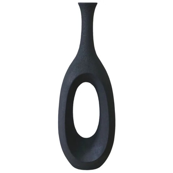 FIBERGLASS ΒΑΖΟ ΜΑΥΡΟ ΠΑΓΟΥ ΜΕ ΤΡΥΠΑ - 28x39x111cm 1/ΚΙΒ FIBERGLASS ΒΑΖΟ ΜΑΥΡΟ ΠΑΓΟΥ ΜΕ ΤΡΥΠΑ - 28x39x111cm 1/ΚΙΒ