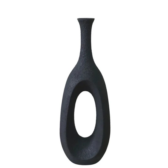 FIBERGLASS ΒΑΖΟ ΜΑΥΡΟ ΠΑΓΟΥ ΜΕ ΤΡΥΠΑ - 23x32x91cm 1/ΚΙΒ FIBERGLASS ΒΑΖΟ ΜΑΥΡΟ ΠΑΓΟΥ ΜΕ ΤΡΥΠΑ - 23x32x91cm 1/ΚΙΒ