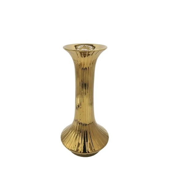 ΒΑΖΟ ΚΕΡΑΜΙΚΟ ΧΡΥΣΟ ΡΙΓΕΣ 15,5x32,6CM 12/ΚΙΒ ΒΑΖΟ ΚΕΡΑΜΙΚΟ ΧΡΥΣΟ ΡΙΓΕΣ 15,5x32,6CM 12/ΚΙΒ