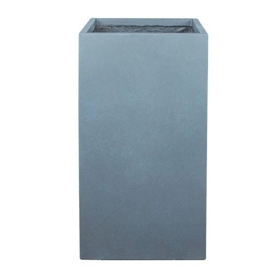 ΚΑΣΠΩ FIBERCLAY LARGE ΓΚΡΙ ΜΑΡΜΑΡΙ ΨΗΛΟ ΤΕΤΡΑΓΩΝΟ - 41x41x80cm