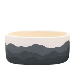 ΚΑΣΠΩ ΟΒΑΛ ΓΚΡΙ ΟΜΠΡΕ ΜΟΤΙΒΟ ΒΟΥΝΑ - 24.8x13x10.7cm 2/24ΚΙΒ ΚΑΣΠΩ ΟΒΑΛ ΓΚΡΙ ΟΜΠΡΕ ΜΟΤΙΒΟ ΒΟΥΝΑ - 24.8x13x10.7cm 2/24ΚΙΒ