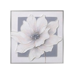 ΠΙΝΑΚΑΣ ΚΑΜΒΑΣ ΛΟΥΛΟΥΔΙ ΛΕΥΚΟ/ΓΚΡΙ ΣΕ ΚΟΡΝΙΖΑ - 3D ΣΤΟΙΧΕΙΑ - 60x60cm 10/KIB ΠΙΝΑΚΑΣ ΚΑΜΒΑΣ ΛΟΥΛΟΥΔΙ ΛΕΥΚΟ/ΓΚΡΙ ΣΕ ΚΟΡΝΙΖΑ - 3D ΣΤΟΙΧΕΙΑ - 60x60cm 10/KIB