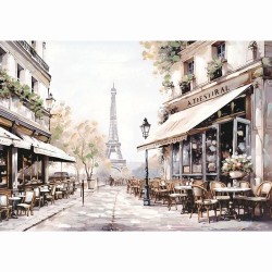 ΠΙΝΑΚΑΣ ΚΑΜΒΑΣ ΚΑΦΕ ΣΤΟ ΠΑΡΙΣΙ - 100x70cm 6/KIB ΠΙΝΑΚΑΣ ΚΑΜΒΑΣ ΚΑΦΕ ΣΤΟ ΠΑΡΙΣΙ - 100x70cm 6/KIB