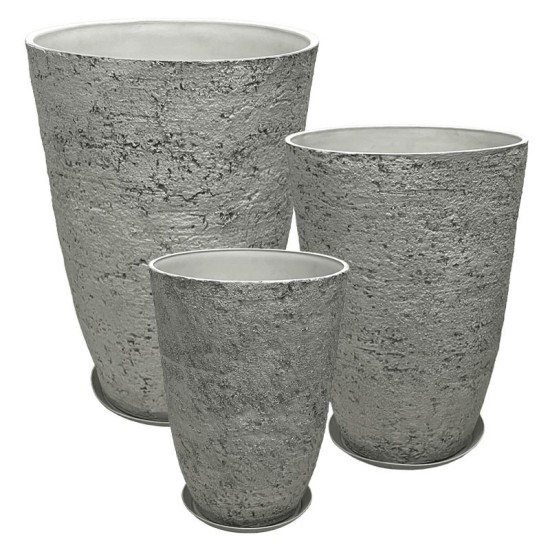 STONE POLYRESIN ΚΑΣΠΩ ΜΕ ΠΙΑΤΟ ΣΕΤ/6 ΓΚΡΙ ΦΘΑΡΜΕΝΟΣ ΒΡΑΧΟΣ - L:Φ51x71, M:Φ43x60, S:Φ35.5x49.5cm STONE POLYRESIN ΚΑΣΠΩ ΜΕ ΠΙΑΤΟ ΣΕΤ/6 ΓΚΡΙ ΦΘΑΡΜΕΝΟΣ ΒΡΑΧΟΣ - L:Φ51x71, M:Φ43x60, S:Φ35.5x49.5cm