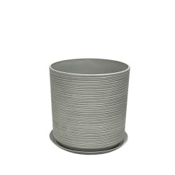 STONE POLYRESIN ΚΑΣΠΩ ΜΕ ΠΙΑΤΟ ΓΚΡΙ ΜΕΣΑΙΟ - Φ35x35cm STONE POLYRESIN ΚΑΣΠΩ ΜΕ ΠΙΑΤΟ ΓΚΡΙ ΜΕΣΑΙΟ - Φ35x35cm