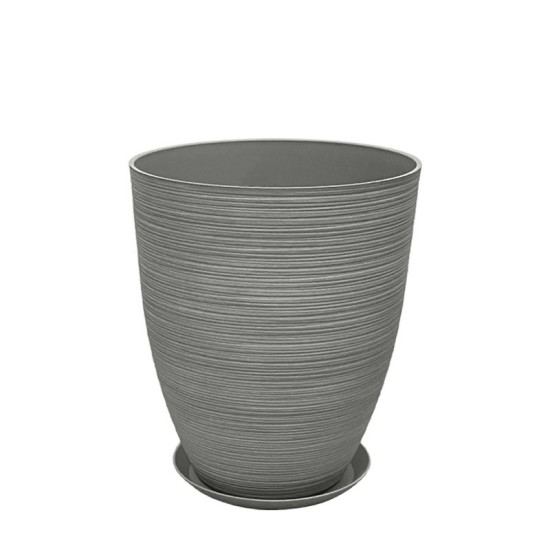 STONE POLYRESIN ΚΑΣΠΩ ΜΕ ΠΙΑΤΟ ΓΚΡΙ ΜΕΣΑΙΟ - Φ35x42.5cm STONE POLYRESIN ΚΑΣΠΩ ΜΕ ΠΙΑΤΟ ΓΚΡΙ ΜΕΣΑΙΟ - Φ35x42.5cm