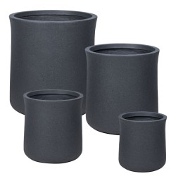 ΚΑΣΠΩ FIBERCLAY ΣΕΤ/4 ΜΑΥΡΟ ΓΡΑΝΙΤΗ KAZANI - S:Φ28.5x30.5, M:Φ35.5x37.5, L:Φ43.5x46.5, XL:Φ52x57cm 16/ΠΑΛ