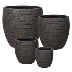 ΚΑΣΠΩ FIBERCLAY ΣΕΤ/4 ΚΑΦΕ ΚΡΑΚΕΛΕ ΓΑΒΑΘΑ ΒΑΘΙΑ - S:Φ25x25, M:Φ33x33, L:Φ43x43, XL:Φ54x54cm 16/ΠΑΛ