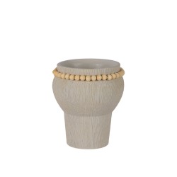 ΚΑΣΠΩ ΤΣΙΜΕΝΤΕΝΙΟ ΜΠΕΖ ΒΑΖΟ ΜΕ ΧΑΝΤΡΑ  Φ17x19cm - 1/6ΚΙΒ