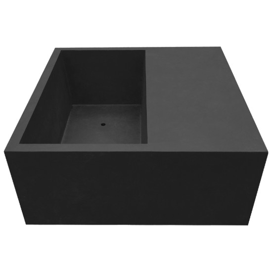 ΖΑΡΝΤΙΝΙΕΡΑ ME ΚΑΘΙΣΜΑ FIBERCLAY ΜΑΥΡΟ ΟΡΘΟΓΩΝΙΑ - 92x92x45cm 1/ΚΙΒ ΖΑΡΝΤΙΝΙΕΡΑ ME ΚΑΘΙΣΜΑ FIBERCLAY ΜΑΥΡΟ ΟΡΘΟΓΩΝΙΑ - 92x92x45cm 1/ΚΙΒ
