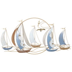 ΜΕΤΑΛΛΙΚΟ ΔΙΑΚΟΣΜΗΤΙΚΟ ΤΟΙΧΟΥ ΣΤΡΟΓΓΥΛΟ 5 ΚΑΡΑΒΙΑ ΣΕ ΚΥΜΑΤΑ - 113.7x59.1x4.4cm 4/ΚΙΒ ΜΕΤΑΛΛΙΚΟ ΔΙΑΚΟΣΜΗΤΙΚΟ ΤΟΙΧΟΥ ΣΤΡΟΓΓΥΛΟ 5 ΚΑΡΑΒΙΑ ΣΕ ΚΥΜΑΤΑ - 113.7x59.1x4.4cm 4/ΚΙΒ