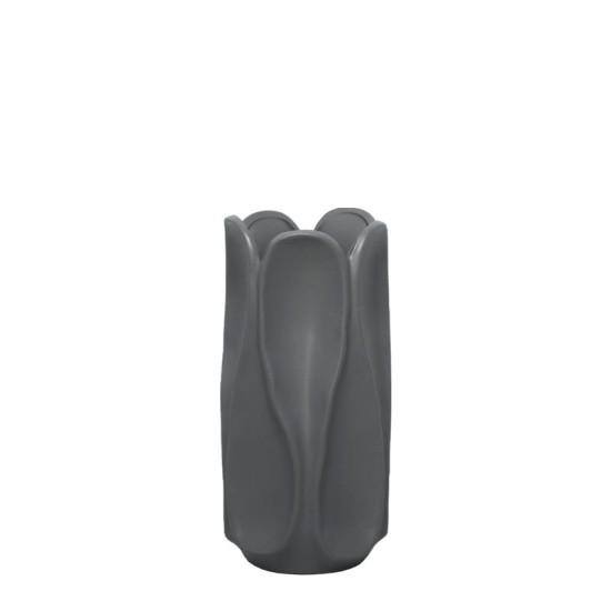ΒΑΖΟ ΣΚΟΥΡΟ ΓΚΡΙ ΚΕΡΑΜΙΚΟ ΜΕ ΠΤΥΧΩΣΕΙΣ - 14.7x30cm 1/12ΚΙΒ ΒΑΖΟ ΣΚΟΥΡΟ ΓΚΡΙ ΚΕΡΑΜΙΚΟ ΜΕ ΠΤΥΧΩΣΕΙΣ - 14.7x30cm 1/12ΚΙΒ