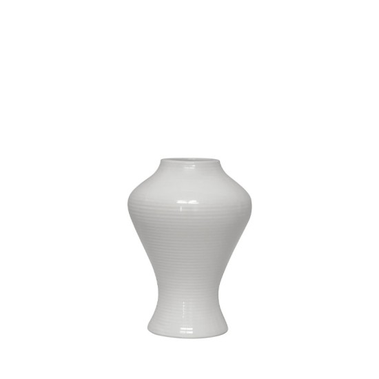 ΒΑΖΟ ΛΕΥΚΟ ΚΕΡΑΜΙΚΟ ΚΑΜΠΥΛΩΤΟ - 15.2x21.2cm 1/9ΚΙΒ ΒΑΖΟ ΛΕΥΚΟ ΚΕΡΑΜΙΚΟ ΚΑΜΠΥΛΩΤΟ - 15.2x21.2cm 1/9ΚΙΒ