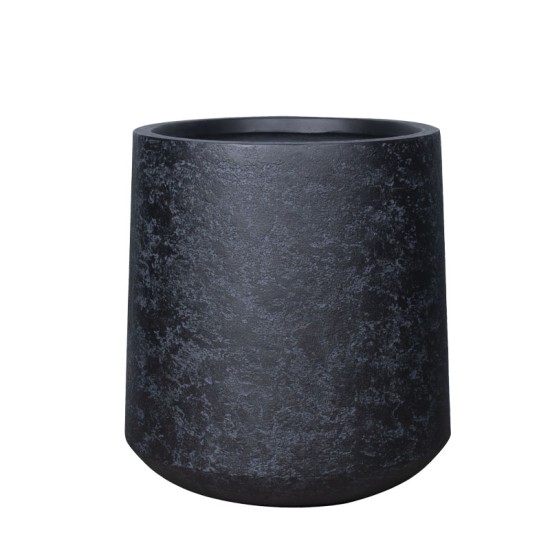 ΚΑΣΠΩ FIBERCLAY ΜΑΥΡΟ ΠΕΤΡΑΣ LARGE ΣΤΡΟΓΓΥΛΟ ΚΩΝΙΚΟ ΨΗΛΟ - Φ52x56cm