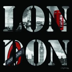 ΠΙΝΑΚΑΣ ΚΑΜΒΑΣ LONDON 60x60cm. 12/ΚΙΒ ΠΙΝΑΚΑΣ ΚΑΜΒΑΣ LONDON 60x60cm. 12/ΚΙΒ