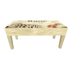 ΞΥΛΙΝΟ ΣΚΑΜΠΟ - ROME 100x40x47cm 1/ΚΙΒ ΞΥΛΙΝΟ ΣΚΑΜΠΟ - ROME 100x40x47cm 1/ΚΙΒ