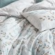 Σετ παπλωματοθήκη Lendell Cotton Box 4 τμχ Διπλή (200x220) χρώμα μέντα - λευκό