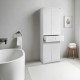 Ντουλάπα ρούχων Diamond Megapap δίφυλλη χρώμα λευκό gloss 60x38x187εκ. Ντουλάπα ρούχων Diamond Megapap δίφυλλη χρώμα λευκό gloss 60x38x187εκ.