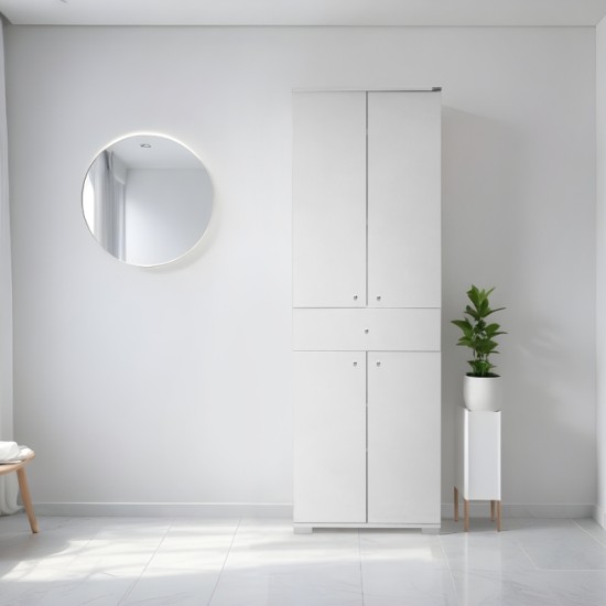Ντουλάπα ρούχων Diamond Megapap δίφυλλη χρώμα λευκό gloss 60x38x187εκ. Ντουλάπα ρούχων Diamond Megapap δίφυλλη χρώμα λευκό gloss 60x38x187εκ.