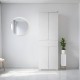 Ντουλάπα ρούχων Diamond Megapap δίφυλλη χρώμα λευκό gloss 60x38x187εκ. Ντουλάπα ρούχων Diamond Megapap δίφυλλη χρώμα λευκό gloss 60x38x187εκ.