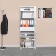 Ντουλάπα ρούχων Diamond Megapap δίφυλλη χρώμα λευκό gloss 60x38x187εκ. Ντουλάπα ρούχων Diamond Megapap δίφυλλη χρώμα λευκό gloss 60x38x187εκ.