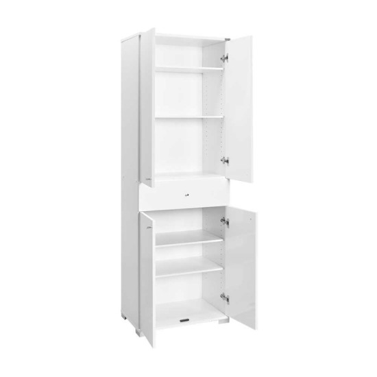 Ντουλάπα ρούχων Diamond Megapap δίφυλλη χρώμα λευκό gloss 60x38x187εκ. Ντουλάπα ρούχων Diamond Megapap δίφυλλη χρώμα λευκό gloss 60x38x187εκ.
