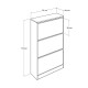 Παπουτσοθήκη Flat Duo Megapap 18 ζεύγων χρώμα λευκό 73x26x119εκ. Παπουτσοθήκη Flat Duo Megapap 18 ζεύγων χρώμα λευκό 73x26x119εκ.