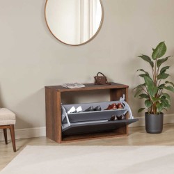 Παπουτσοθήκη 6 ζεύγων Step Megapap χρώμα καρυδί 60x30x42εκ. Παπουτσοθήκη 6 ζεύγων Step Megapap χρώμα καρυδί 60x30x42εκ.