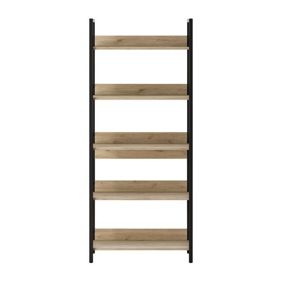 Βιβλιοθήκη Connect Megapap χρώμα florida oak 73x35x172εκ. Βιβλιοθήκη Connect Megapap χρώμα florida oak 73x35x172εκ.