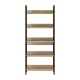 Βιβλιοθήκη Connect Megapap χρώμα florida oak 73x35x172εκ. Βιβλιοθήκη Connect Megapap χρώμα florida oak 73x35x172εκ.