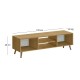 Έπιπλο τηλεόρασης Loren Megapap χρώμα sapphire oak 120x30x40εκ. Έπιπλο τηλεόρασης Loren Megapap χρώμα sapphire oak 120x30x40εκ.