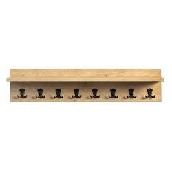 Κρεμάστρα τοίχου Vettini Megapap χρώμα sapphire oak 100x12x20εκ. Κρεμάστρα τοίχου Vettini Megapap χρώμα sapphire oak 100x12x20εκ.